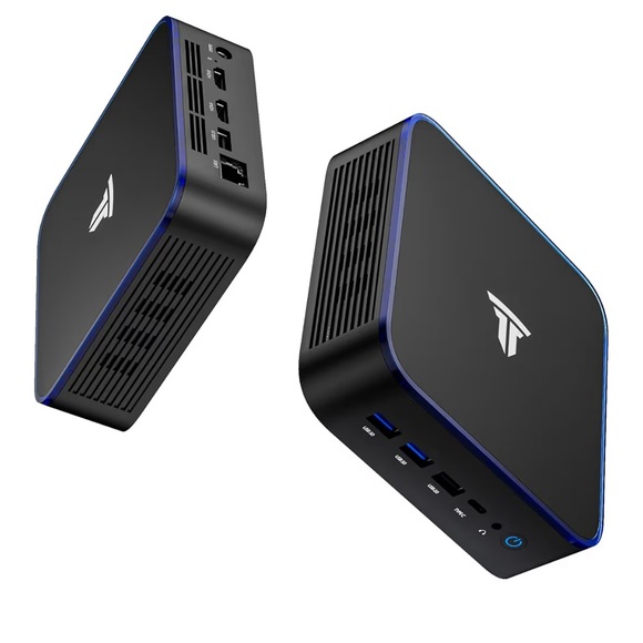 Black and Blue Mini PC
